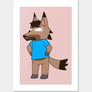 Herobrine Wolf Villager Posters and Art